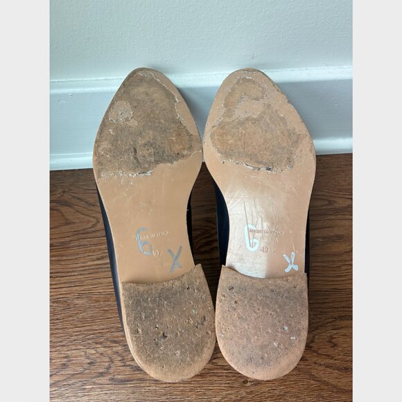 Everlane	Navy Blue Leather Loafers - Made in Italy - Size 10 - Picture 3 of 4